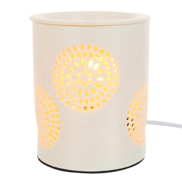 

1pc aroma essential oil ceramics lamp plug-in wax melt burner fragrance lamps