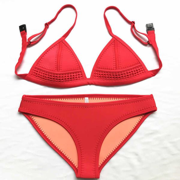

2021 new split bikini women solid open back swimsuit, White;black
