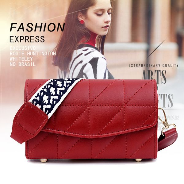 

evening bag 2021 korean pu simple solid color embroidered thread women's single shoulder diagonal small square fashion