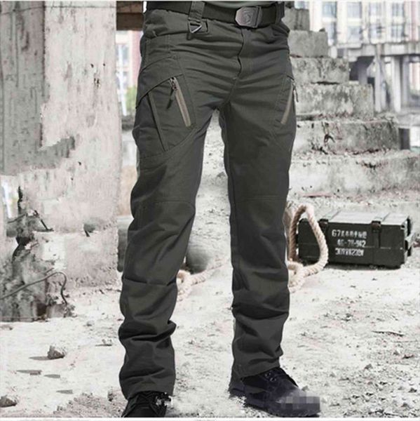 

multi pocket tactical outdoor women pant training combat camouflage loose trousers military overalls plus size bottom, Black