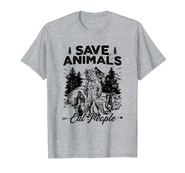 

save animals eat people funny shirt for men women kid, White;black