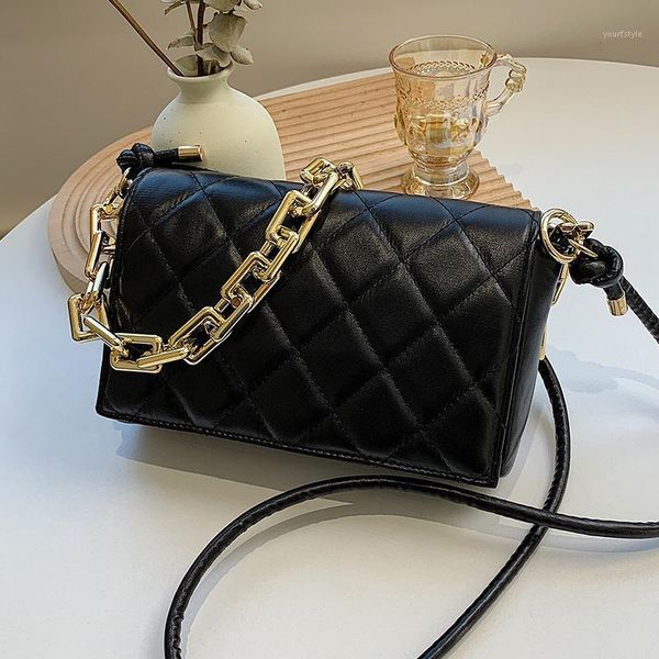 

evening bags quilted chain shoulder for women simple small messenger bag diamond lattice ladies tote crossbody casual flap handbags