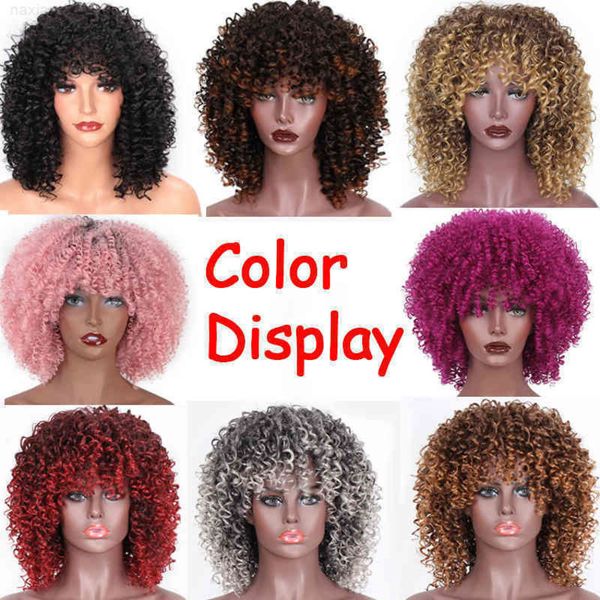 

wig women's short curly hair wig, Black