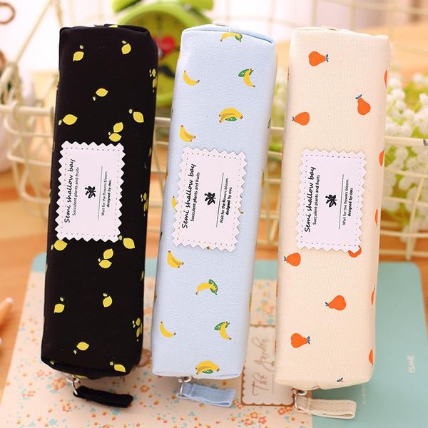 

pc/lot cute lovely durable canvas pencil bag & case for school stationery office supply bags