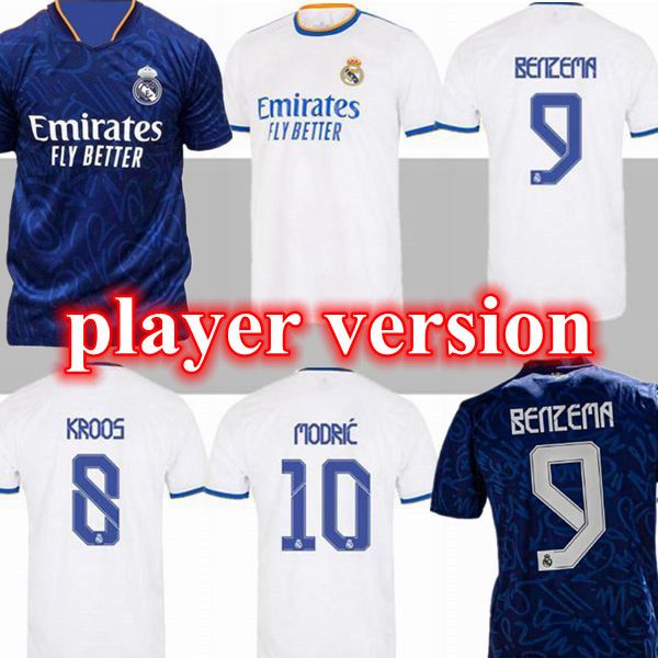 

player version 21 22 real madrid hazard soccer jersey 2021 2022 jerseys benzema alaba asensio modric marcelo kroos football jerseys, Black;yellow