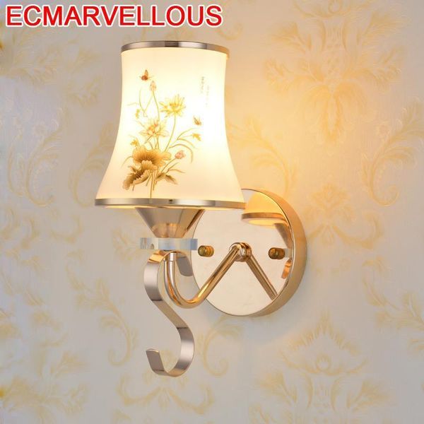 

wall lamp arandela tete de lit vanity loft decor crystal aplique luz pared applique murale luminaire bedroom light for home
