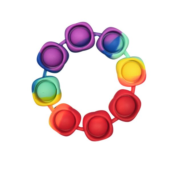 

decompression novelty & gag toys fidget can change color children's toy four leaf clover bracelet