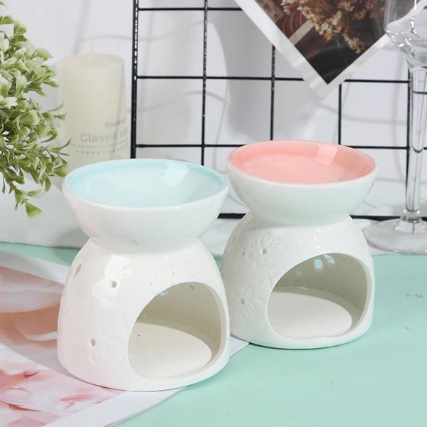

fragrance lamps 1pc ceramic candle holder oil incense burner essential porcelain living room decoration 8.5x9.5cm