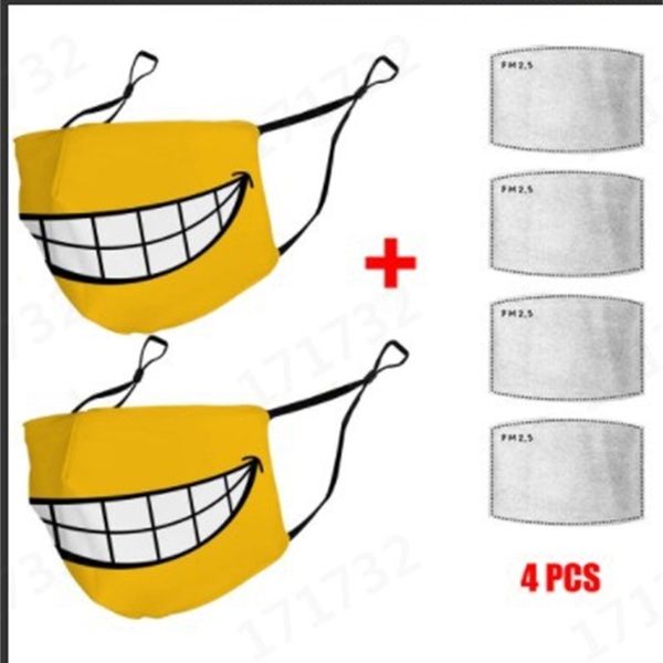 

smiley 3d face dust mask spring autumn korean fashion personalized breathable can be cleaned and easy to breathe