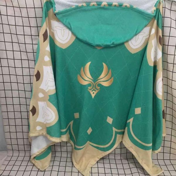 

pajamas genshin impact anime venti children bathrobe baby bath robe hooded bathrobes for boys girl pyjamas nightgown kids sleepwear, Blue;red