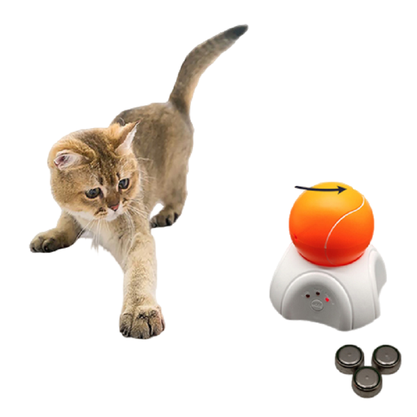 

pet cats toys interactive kitten toy funny led lasering tennis ball automatic rotating puppy exercise cat supplies