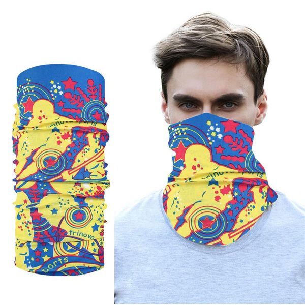 

camping hiking scarves sports cycling motorcycle neck tube ski scarf face mask balaclava halloween party multi function bandanas caps & mask, Black