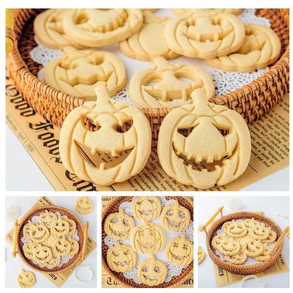 

baking moulds diy biscuit cake mold cookie cutter pumpkin embosser press supplies gingerbread halloween tool stamp party d z0o6