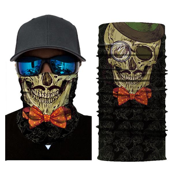 

riding outdoor mask headband skull breathable half face scarf camouflage magic towel