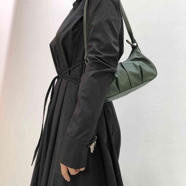 

leather handmade leather shoulder underarm women's style handbag