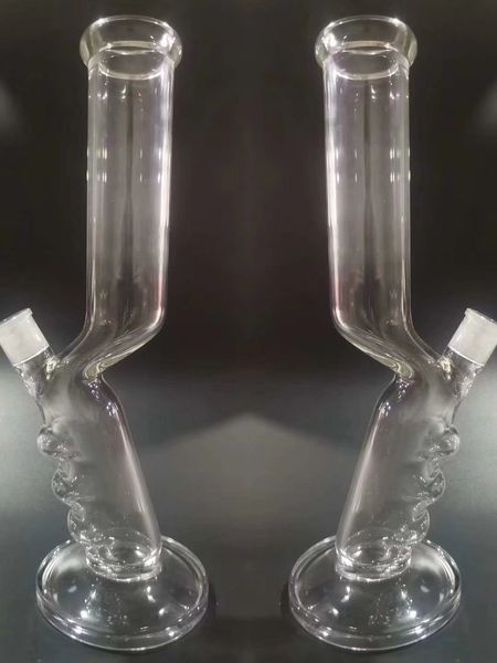 Новые уникальные G Spot Premium Glass Bong Water Chookah Курительная труба 14 дюймов высота 5 мм 7 мм Толщина 18,8 мм Женский сустав Установка DAB с миской может поставить логотип