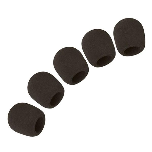 

microphone ball sponge foam cover (set of 5, black) microphones