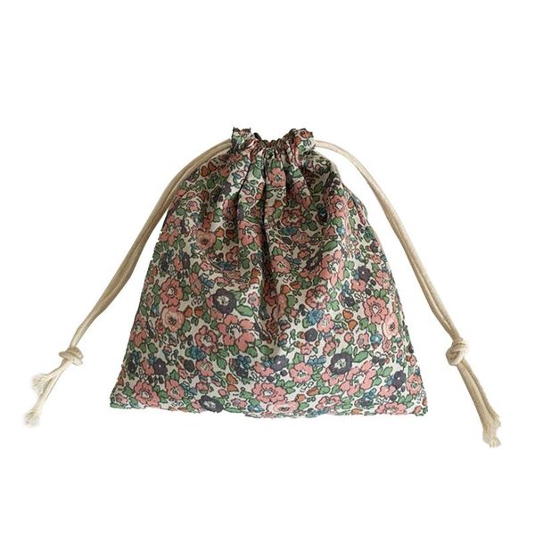 

storage bags gift jewelry organizer retro small size outdoor candy cloth drawstring pocket bag coins keys travel floral multistyles