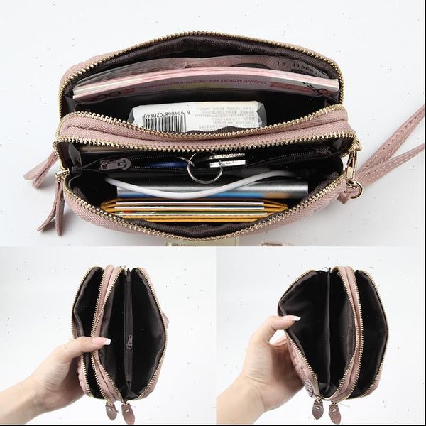 

women wallet cow leather card coin holder money clip long phone clutch fashion cash pocket female purse, Red;black