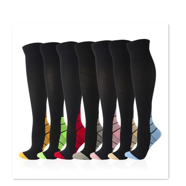 

spot compression socks 7 pairs/set vein stretch sports chaussette de outdoor, Black