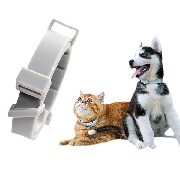 

pet flea dog collar for dogs and cats adjustable tpr neck strap to remove ticks safely 1 collars & leashes