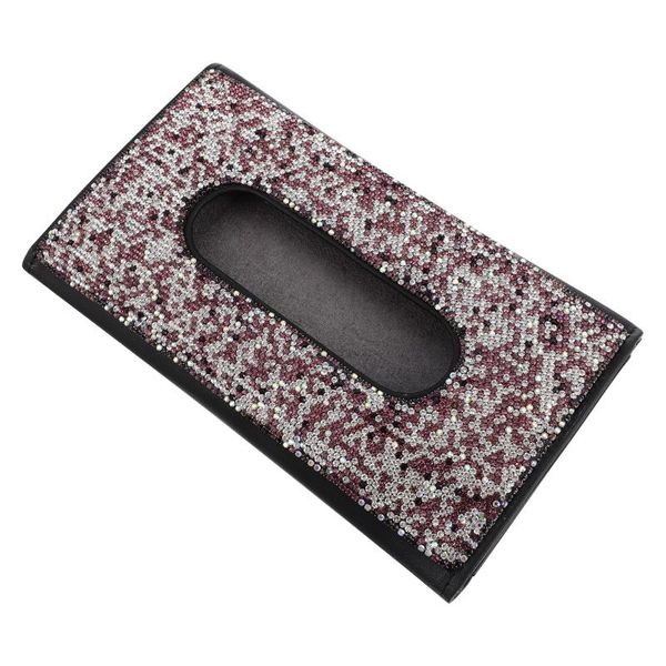 

car organizer backseat napkin holder auto hanging sun visor tissue (purple)