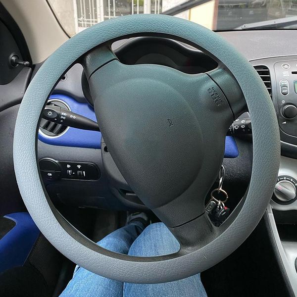 

steering wheel covers universal multi color diy soft skin silicone cover car glove automobile accessories