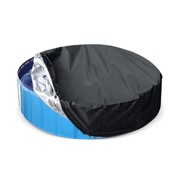 

pool & accessories swimming cover rainproof dust foldable covers kiddie for pet bath