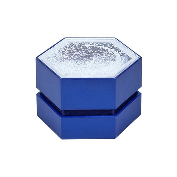 

jewelry pouches, bags holder dispay engagement gifts luxury storage packaging portable necklace case ring box for wedding soft velvet hexago, Pink;blue