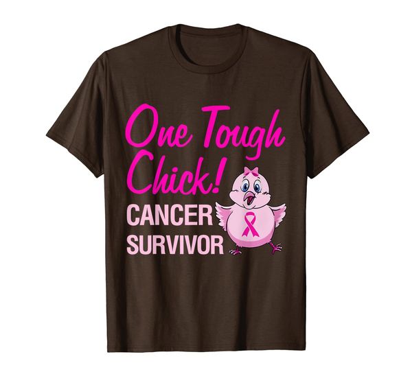 

one tough chick cancer survivor - chick breast cancer t-shirt, White;black