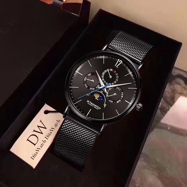 

wristwatches ultra-thin waterproof men students contracted fashion quartz watch, Slivery;brown