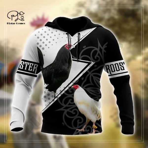 

men's hoodies & sweatshirts plstar cosmos 3dprint est rooster art harajuku premium streetwear funny unique awsome casual hoodies/sweats, Black