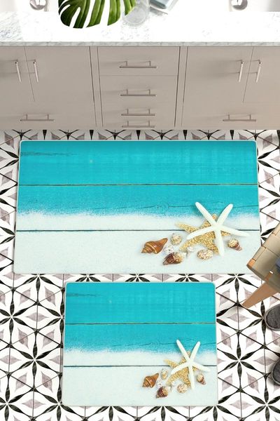 

60x90 - 50x60 digital bath mat non-slip leather based set for closet tyldb-2104 mats