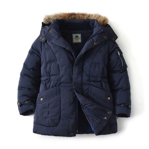 

real duck down coat 90% jacket boys coats winter fur hooded clothes teen young outfit for 4 5 6 7 8 9 10 11 12 years 211203, Blue;gray