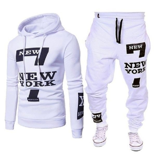 

casual suit, 2-piece men's, hoodie round neck casual sportswear, novelty, spring and autumn, Gray