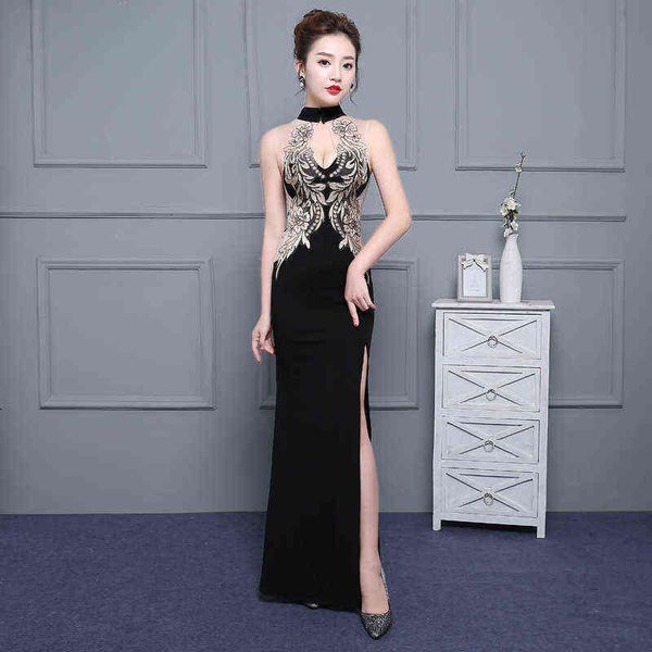 

luxury prom dresses evening 2021 black small car model long banquet slim fit