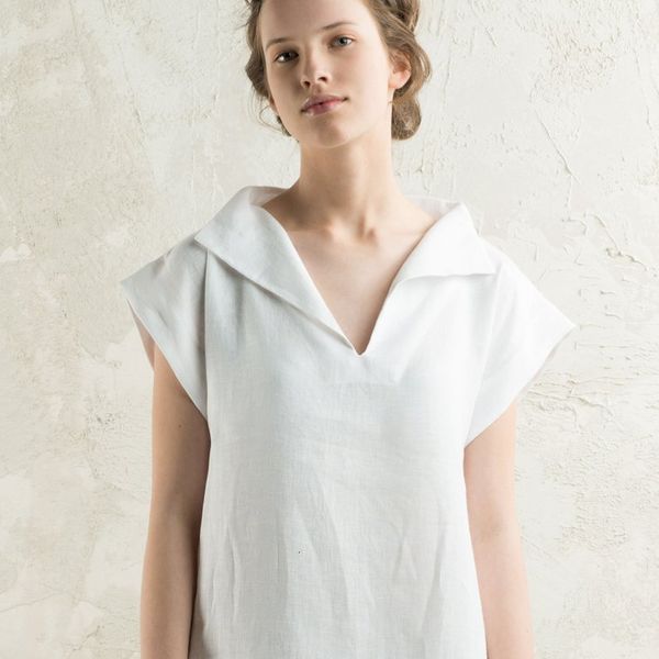 

T-shirt T-shirt Women's summer 2019 loose shirt V-neck top wear, White