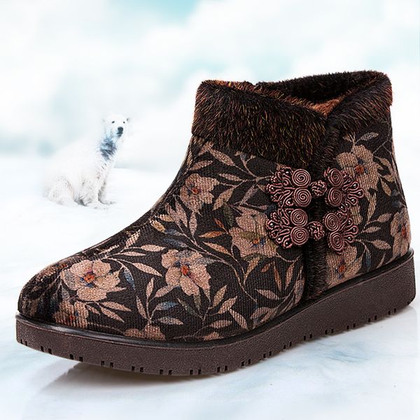 

boots women female shoes woman winter boot fashion casual warm 2021 s6yr, Black