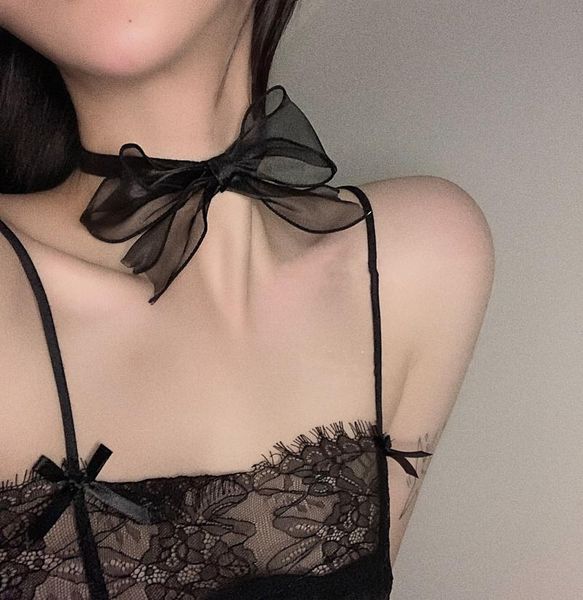 

chokers jewelry fashion lace bow necklace for women retro charm choker necklaces boho gift european and american, Golden;silver
