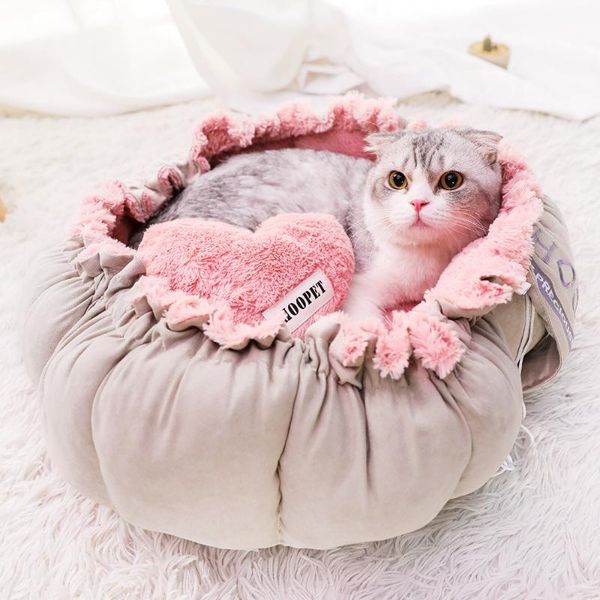 

cat beds & furniture kennel coussin chat for small dogs winter petals four seasons universal sleeping pad dog warm cute pet mat