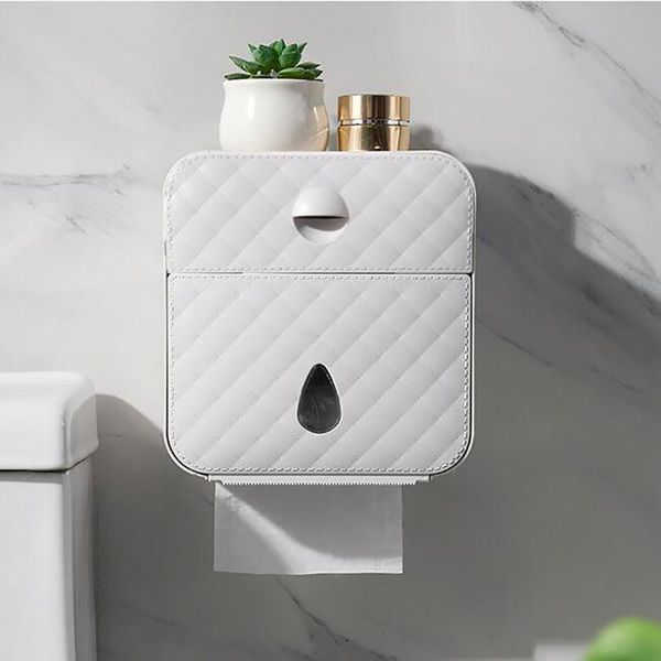 

toilet paper holders waterproof wall mount holder storage towel bathroom tissue box rack tube