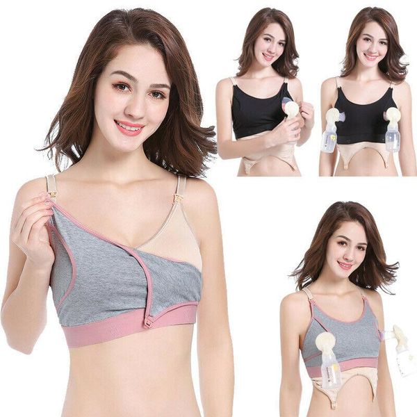

maternity intimates 2021 women hands breast feeding pumping breastpump nursing bra, White