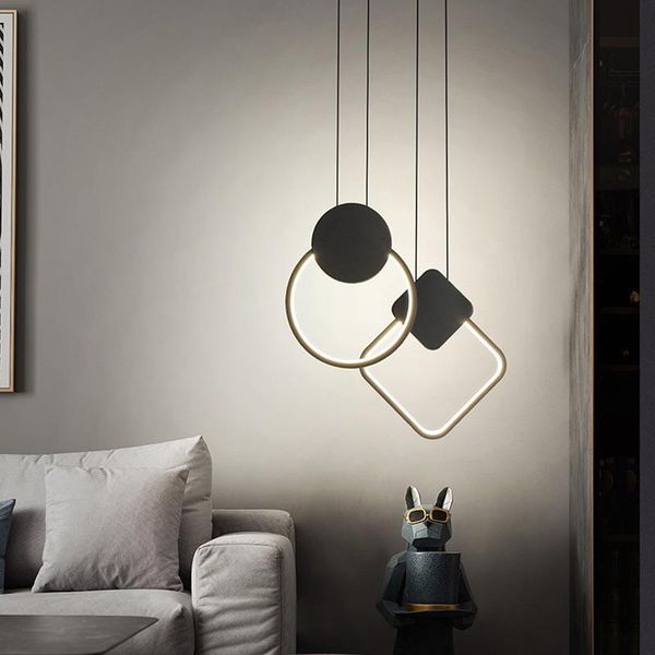 

pendant lamps droplight single-head nordic style, contemporary and contracted linear strip restaurant boutique bedroom chandeliers