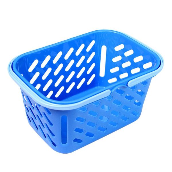 

storage baskets shopping basket portable kids grocery with handle for children kitchen pretend play toy(random color)