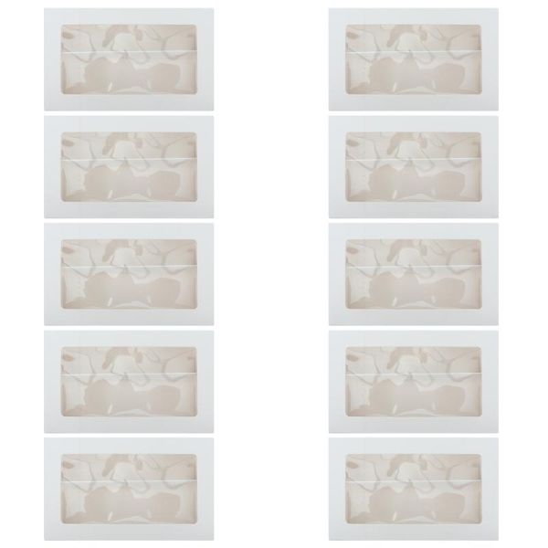 

10pcs baking boxes macaron cake dessert packing with clear window gift wrap