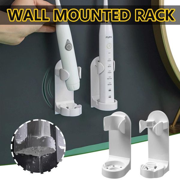 

toothbrush holders bathroom wall-mounted electric holder punch-suction storage rack