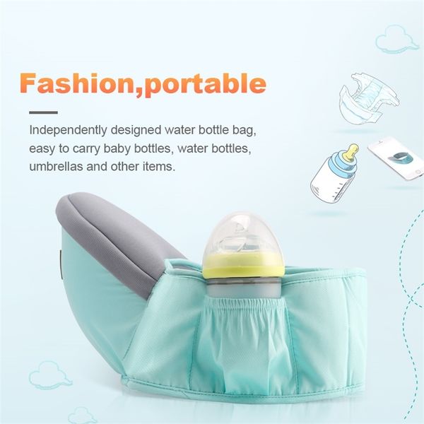 

baby waist stool walkers baby sling hold waist belt backpack hipseat belt kids adjustable infant hip seat for droship 211025