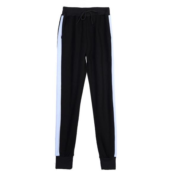 

women's pants & capris 2021 autumn and winter plus velvet thick warm high waist black white tall casual