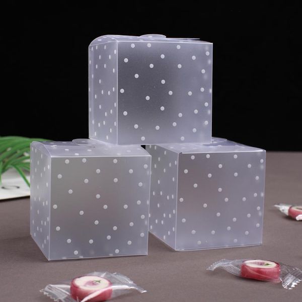 

gift wrap 10pcs transparent candy box pvc square boxes chocolate sweet cube wedding favor mariage birthday party supply