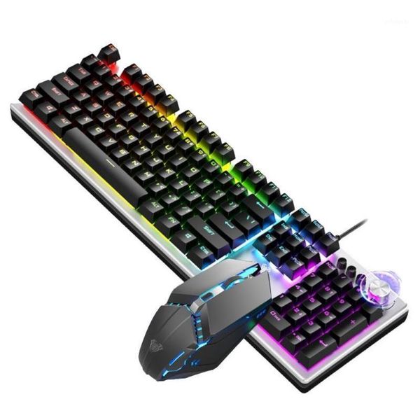 

gaming keyboard and mouse combo colorful backlight with multi-function knob1